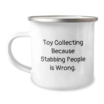 Toy Collecting Gift for Him A Humorous Keepsake Camping Mug - Image 1
