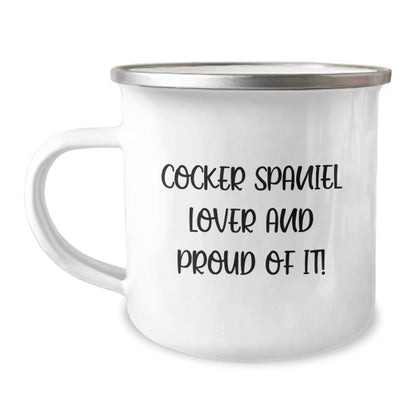 Cocker Spaniel Dog Lover's Funny Gift - Camping Mug for Men, Women, Friends, and Family on Birthday - Gifts from Lover, for Cocker Spaniel Enthusiasts - Image 1
