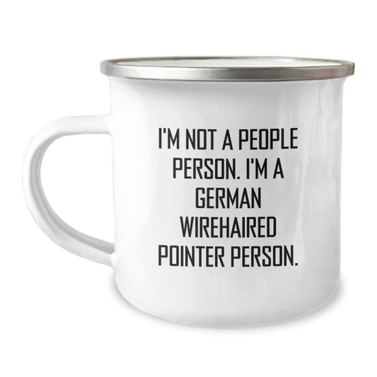German Wirehaired Pointer Dog Gifts, Funny Quote, Camping Mug for Birthday - Gifts from Friends, Family, or Coworkers - Image 1