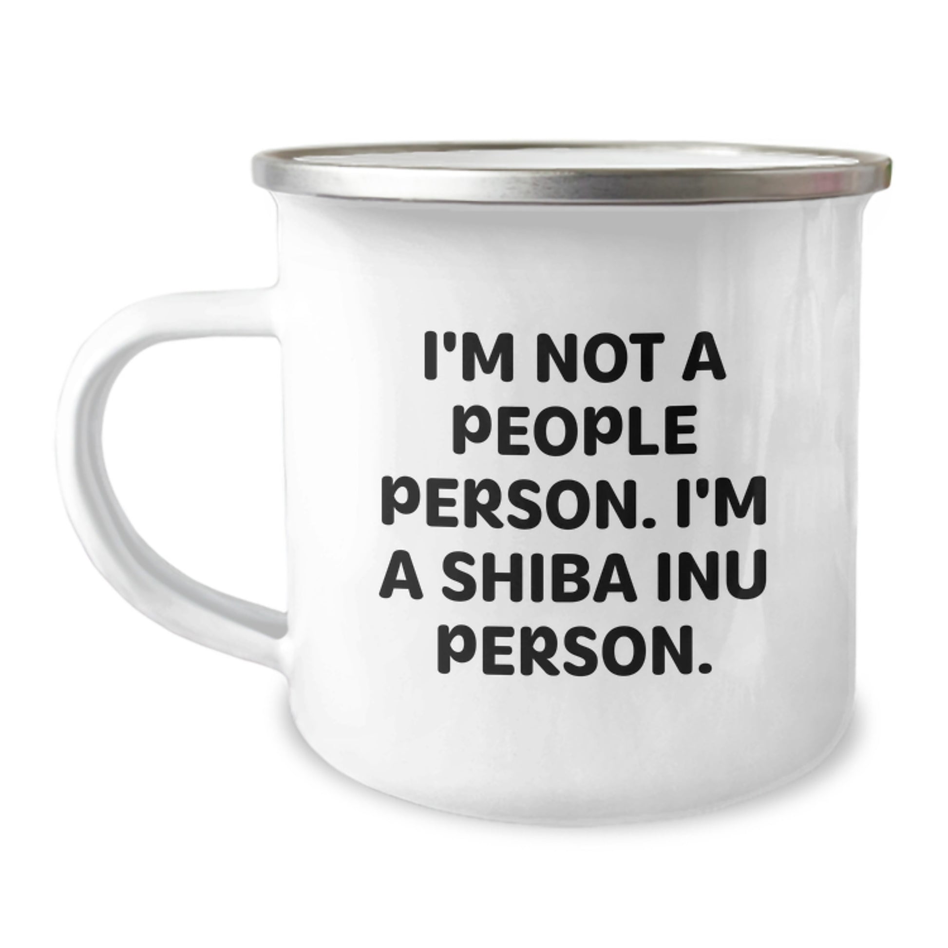 Funny Shiba Inu Dog Lover Gifts from Friends to Family, Camping Mug for Birthday, I'm Not A People Person. I'm A Shiba Inu Person. - Image 1