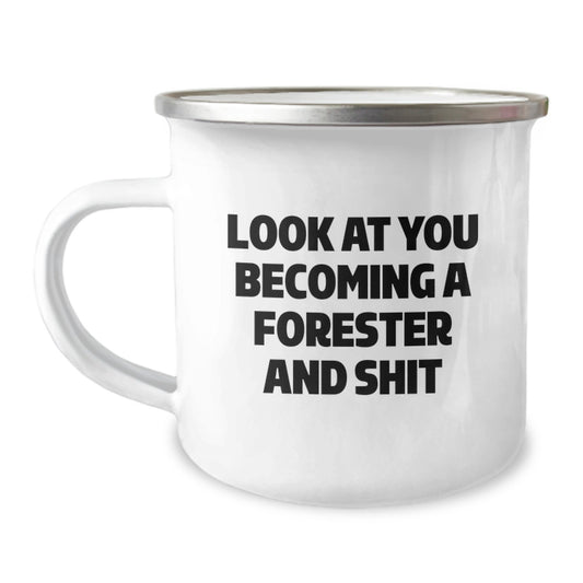 Gifts from Friends for Forester - Funny Camping Mug Gifts for Men on Christmas - Image 1