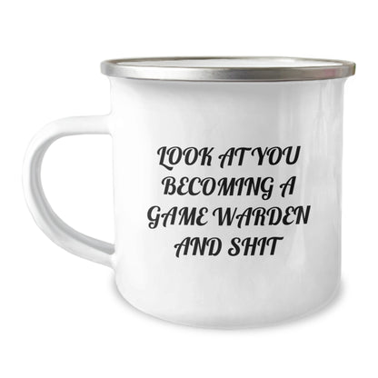 Unique Game Warden Gifts from Friends, Gifts for Game Wardens, Camping Mug for Graduation - Image 1