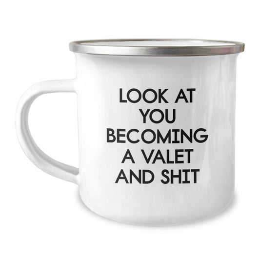 Funny Valet Gifts from Men to Men - Look At You Becoming A Valet And Shit, Valet Birthday Unique Gifts for Him - Image 1