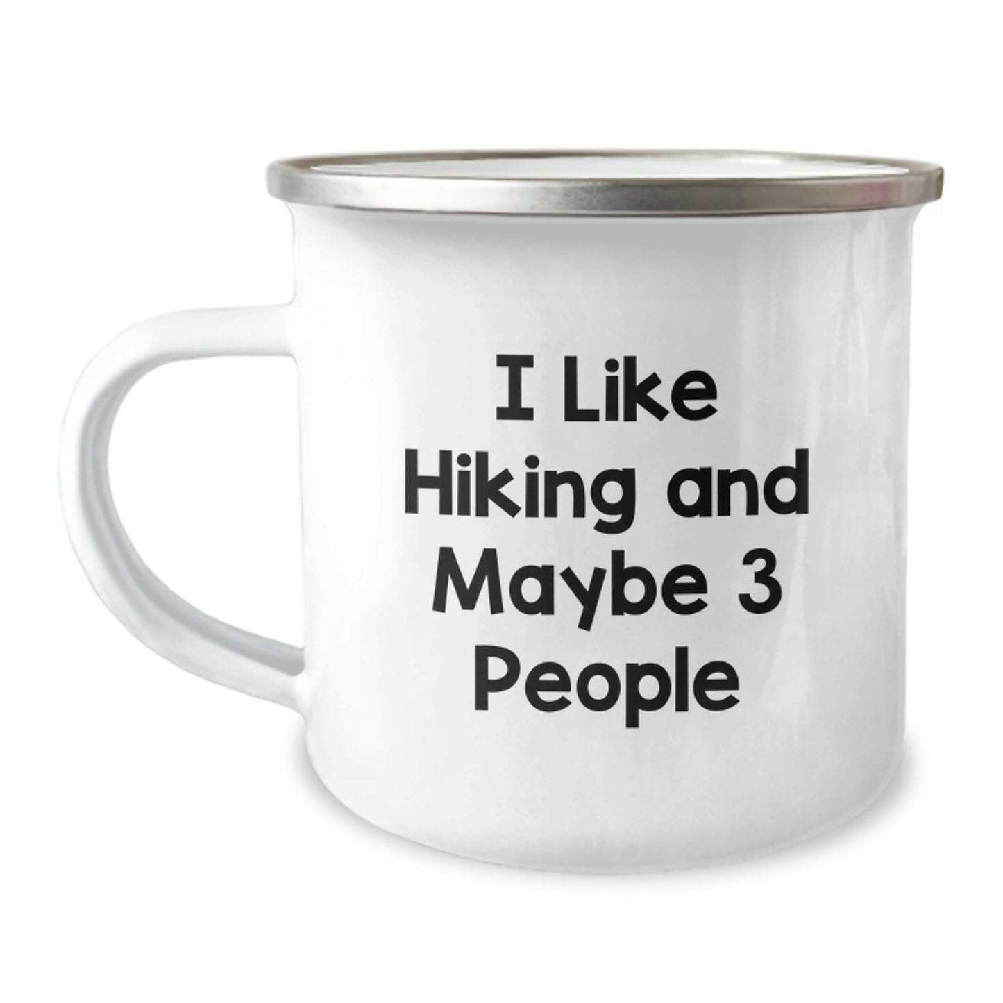 Hiking Gifts for Men, Funny Camping Mug, 'I Like Hiking And Maybe 3 People', Birthday Unique Gifts from Friends, Best Hiking Mug for Outdoor Enthusiasts - Image 1