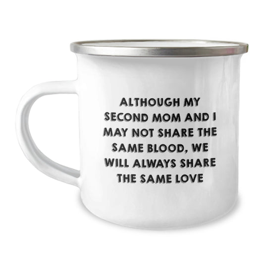 Second Mom Gifts from Women - Camping Mug with Funny Quote, Birthday Unique Gifts for Second Mom, Men, Family - Image 1