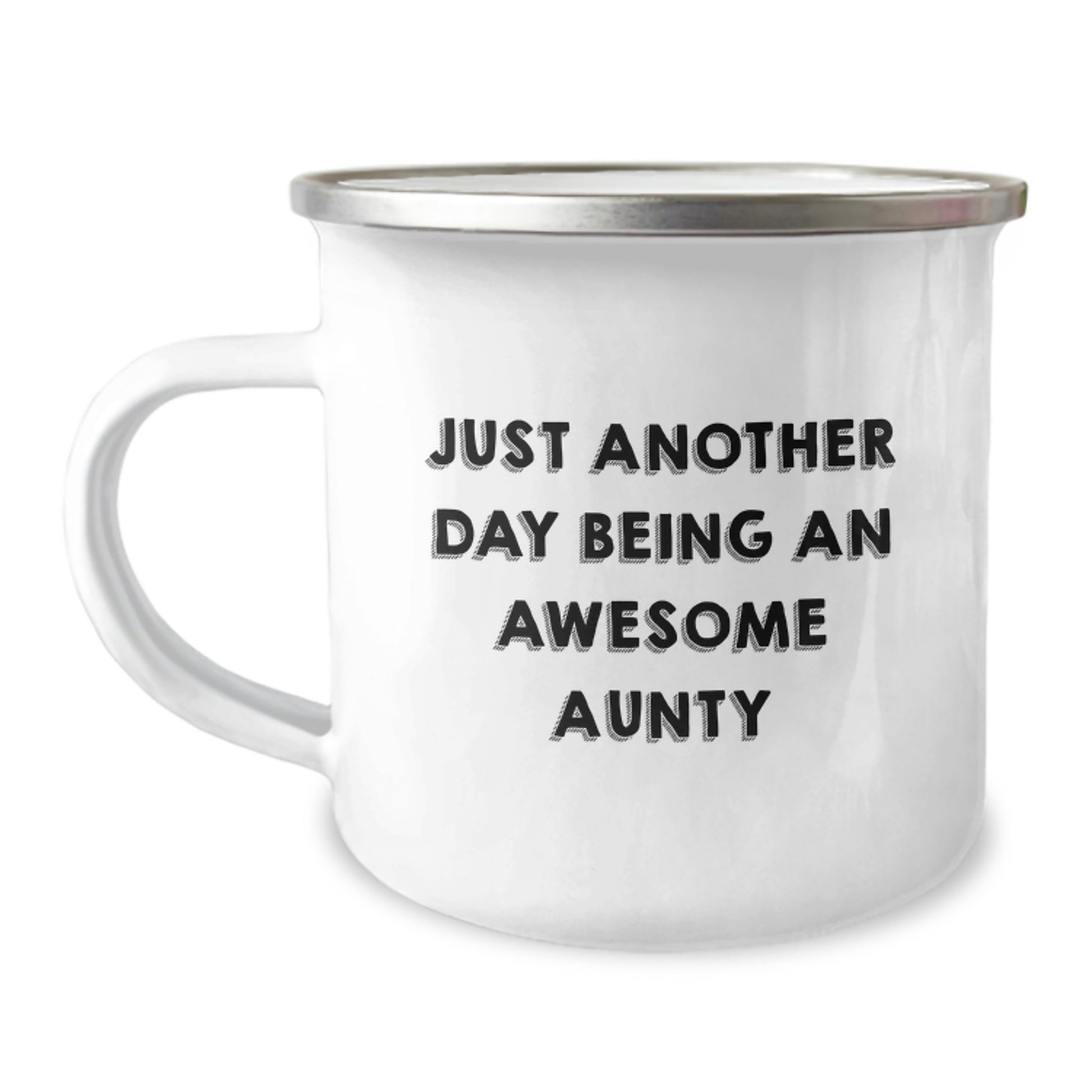 Awesome Aunt Gifts, Just Another Day Being An Awesome Aunty, Funny Camping Mug for Birthday, Gifts from Family, for Awesome Aunt - Image 1