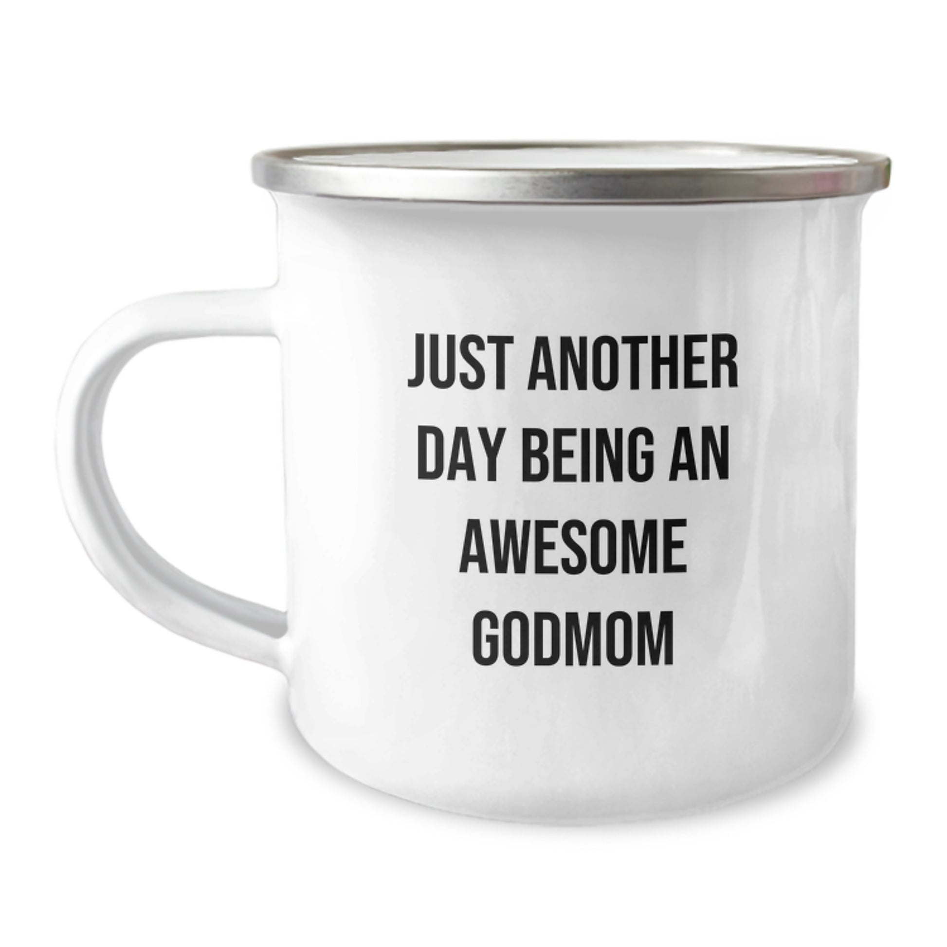 Funny Godmom Gifts from Men, Women, Friends, Coworkers - Christmas Unique Mug for Awesome Moms - Just Another Day Being an Awesome Godmom - Image 1
