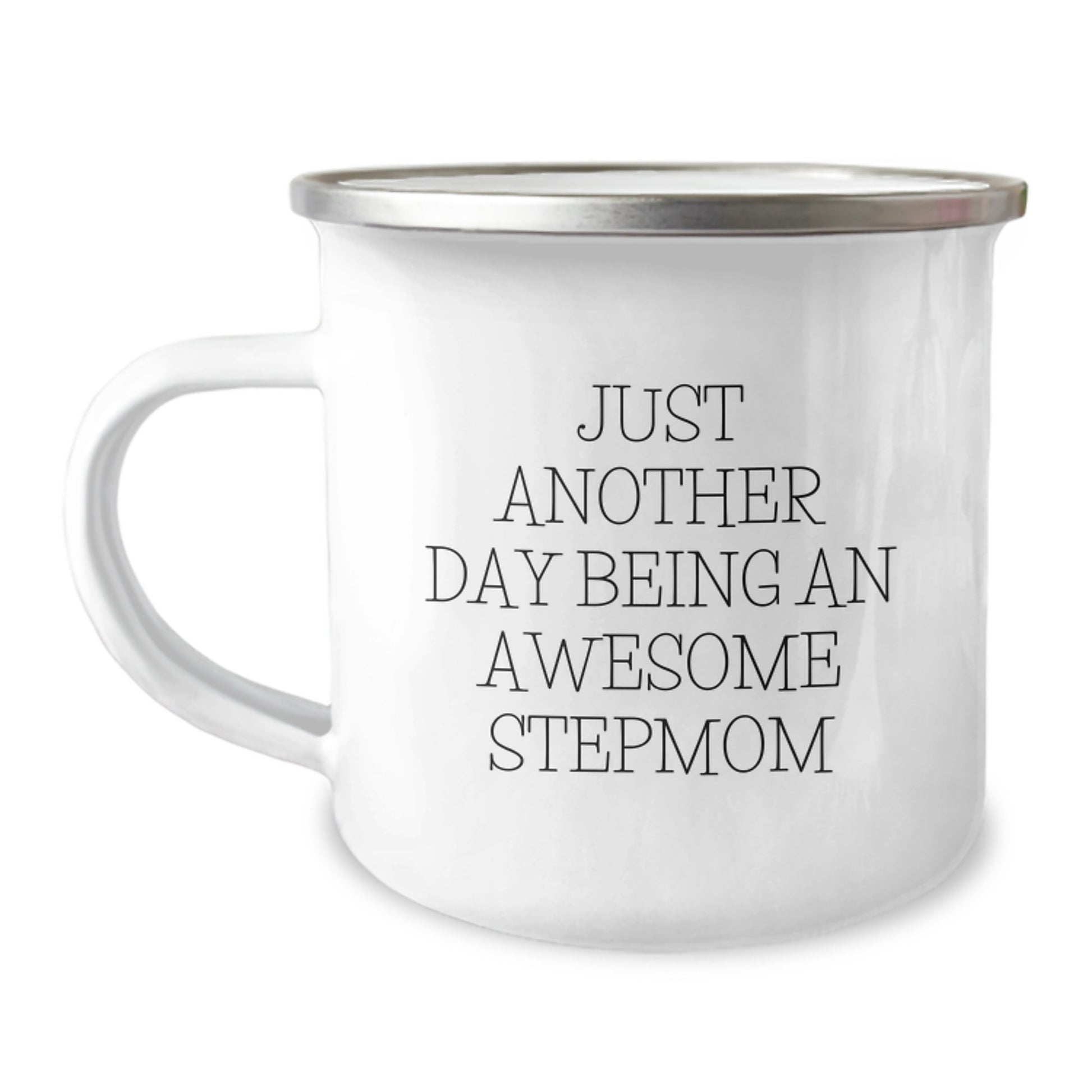 Funny Stepmom Gifts, Just Another Day Being An Awesome Stepmom, Camping Mug for Graduation, Gifts from Mom to Stepmom - Image 1