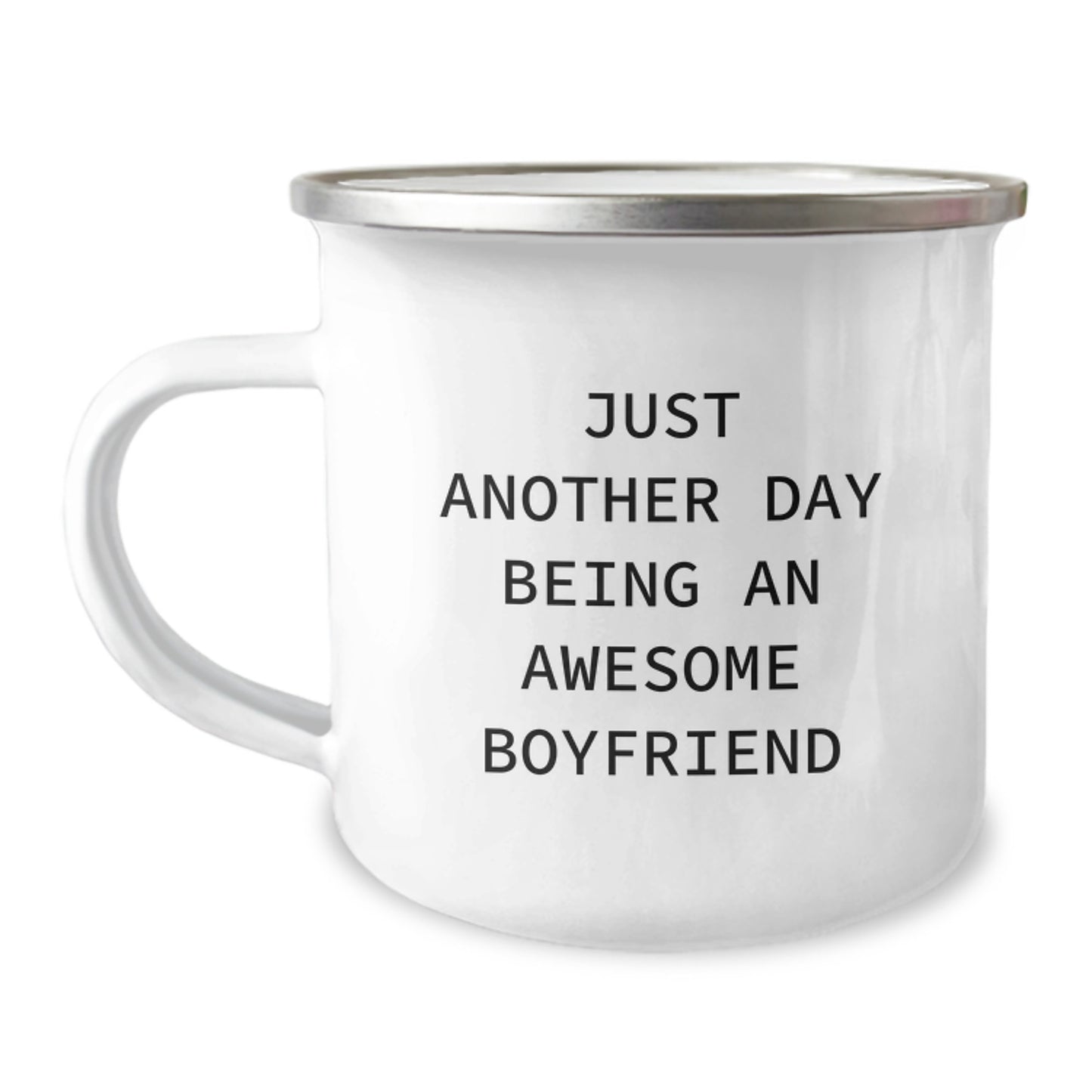 Funny Sweetheart Gifts for Him, 'Just Another Day Being An Awesome Sweetheart' Quote on Camping Mug, Gifts from Family for Birthday - Image 1