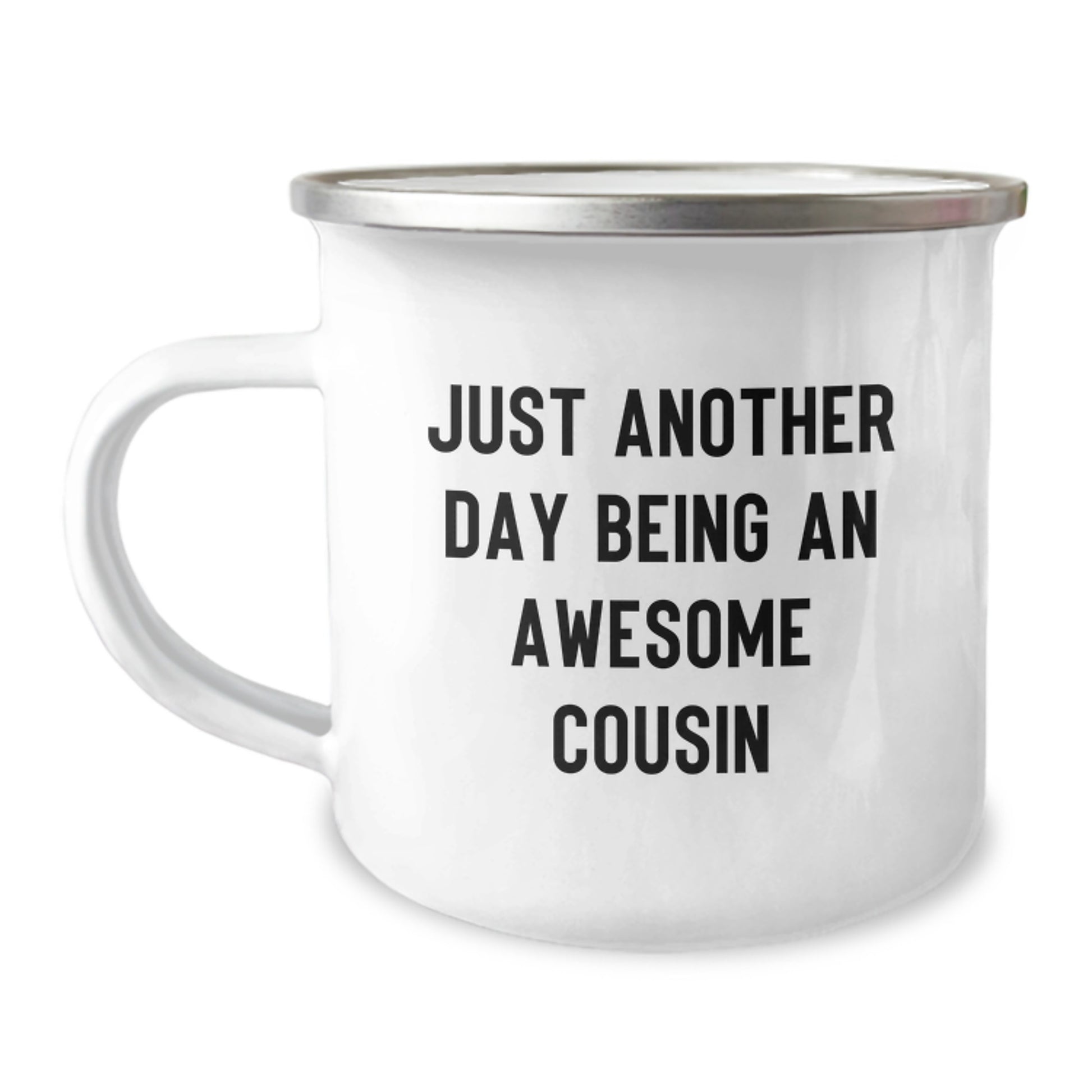 Funny Cousin Gifts for Men Women Friends Family Camping Mugs from Cousin - Just Another Day Being An Awesome Cousin Christmas Unique Gifts - Image 1