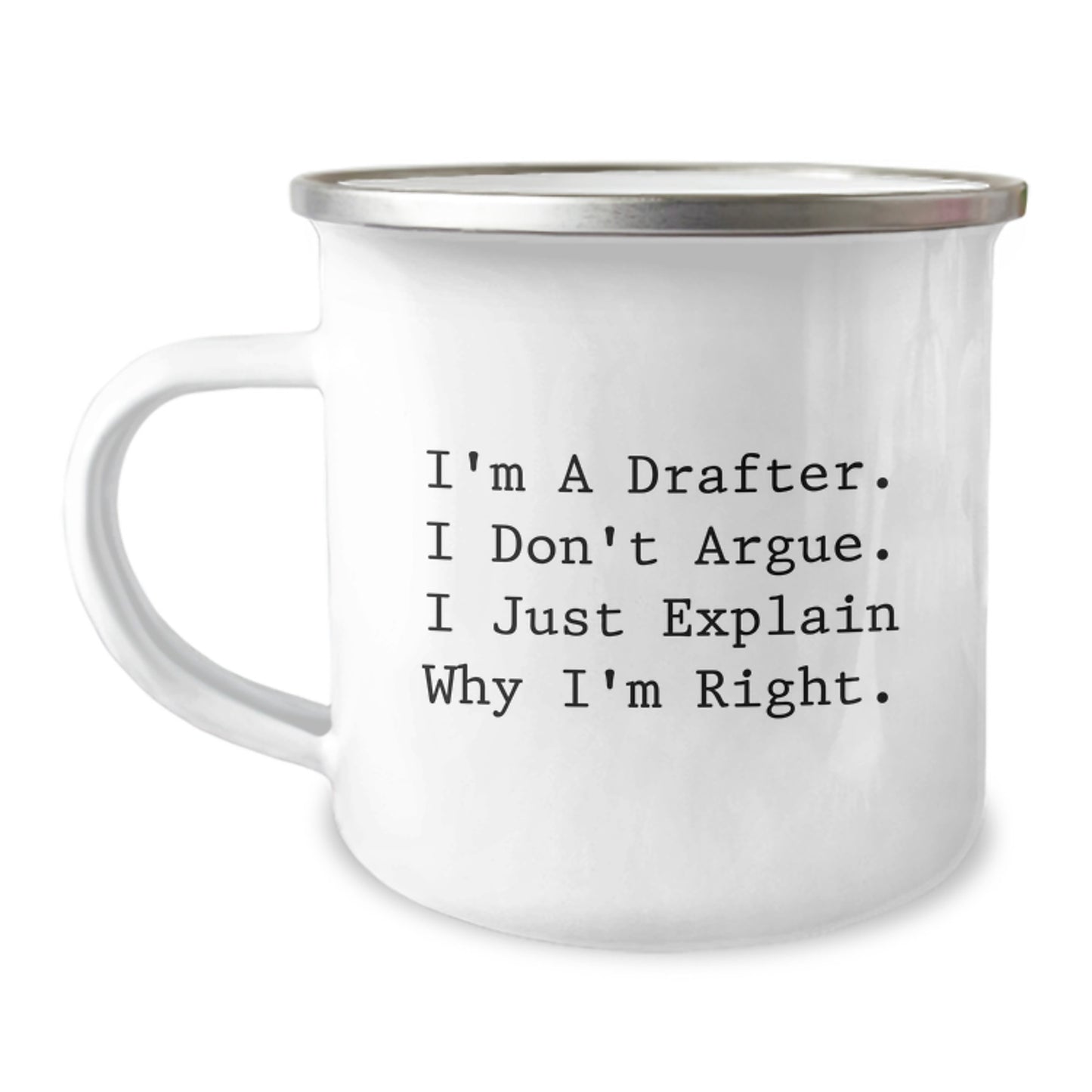 Funny Drafter Gifts for Him, Unique Christmas Unique Gifts from Friends, Drafter Camping Mug with Inspirational Quote - Image 1