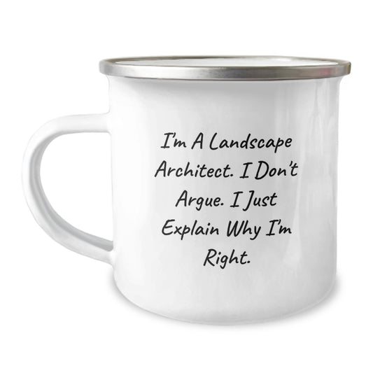 Funny Landscape Architect Gifts from Friends - I'm A Landscape Architect. I Don't Argue. I Just Explain Why I'm Right. - Birthday Unique Gifts for Men Landscape Architects - Image 1