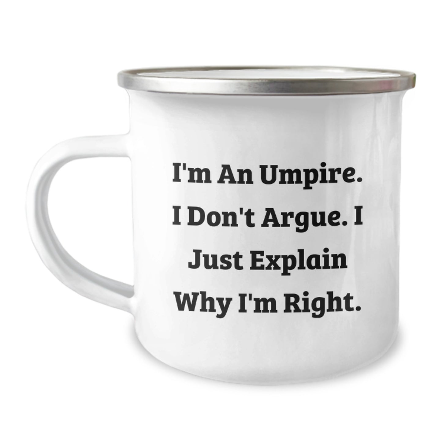 Umpire Gifts for Men from Friends, Funny Umpire Camping Mug for Christmas Unique Presents - Image 1