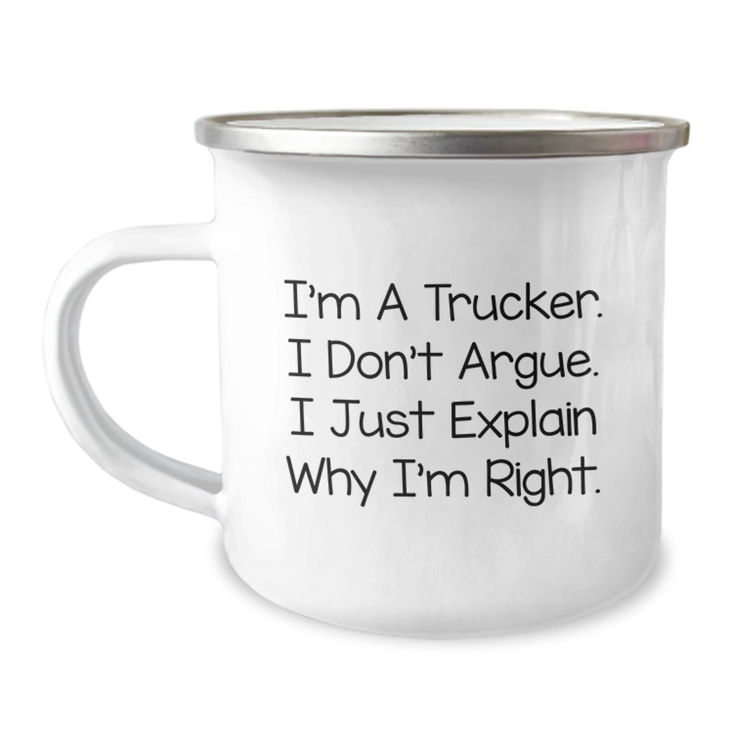 Funny Trucker Gifts for Christmas Unique - 'I'm A Trucker' Camping Mug for Him from Friends and Family - Image 1