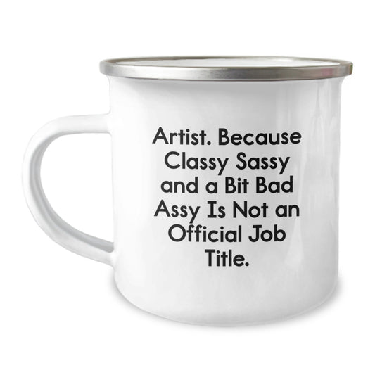 Gifts from Friends for Artist Christmas Unique Camping Mugs, Funny Quote Artist Gifts for Men Women Coworkers Family - Image 1