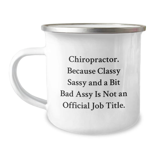 Funny Chiropractor Gifts from Friends, Chiropractor Christmas Unique Mugs, Camping Mug - Image 1