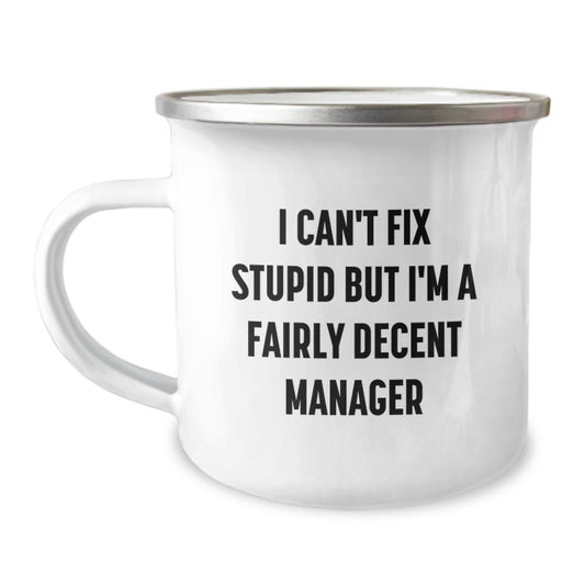 Funny Manager Camping Mug Gifts from Friends for Men Christmas Unique Presents - Image 1