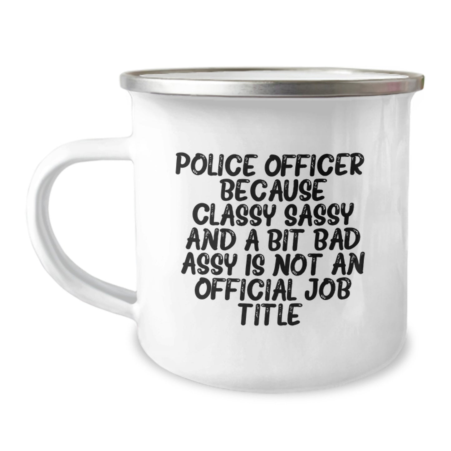 Police Officer Funny Camping Mug Gifts for Him from Friends and Family at Christmas - Image 1