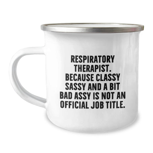 Funny Respiratory Therapist Gifts for Friends, Inspirational Quote on Camping Mug - Gifts from Friends for Respiratory Therapist Men, Christmas Unique Gifts - Image 1