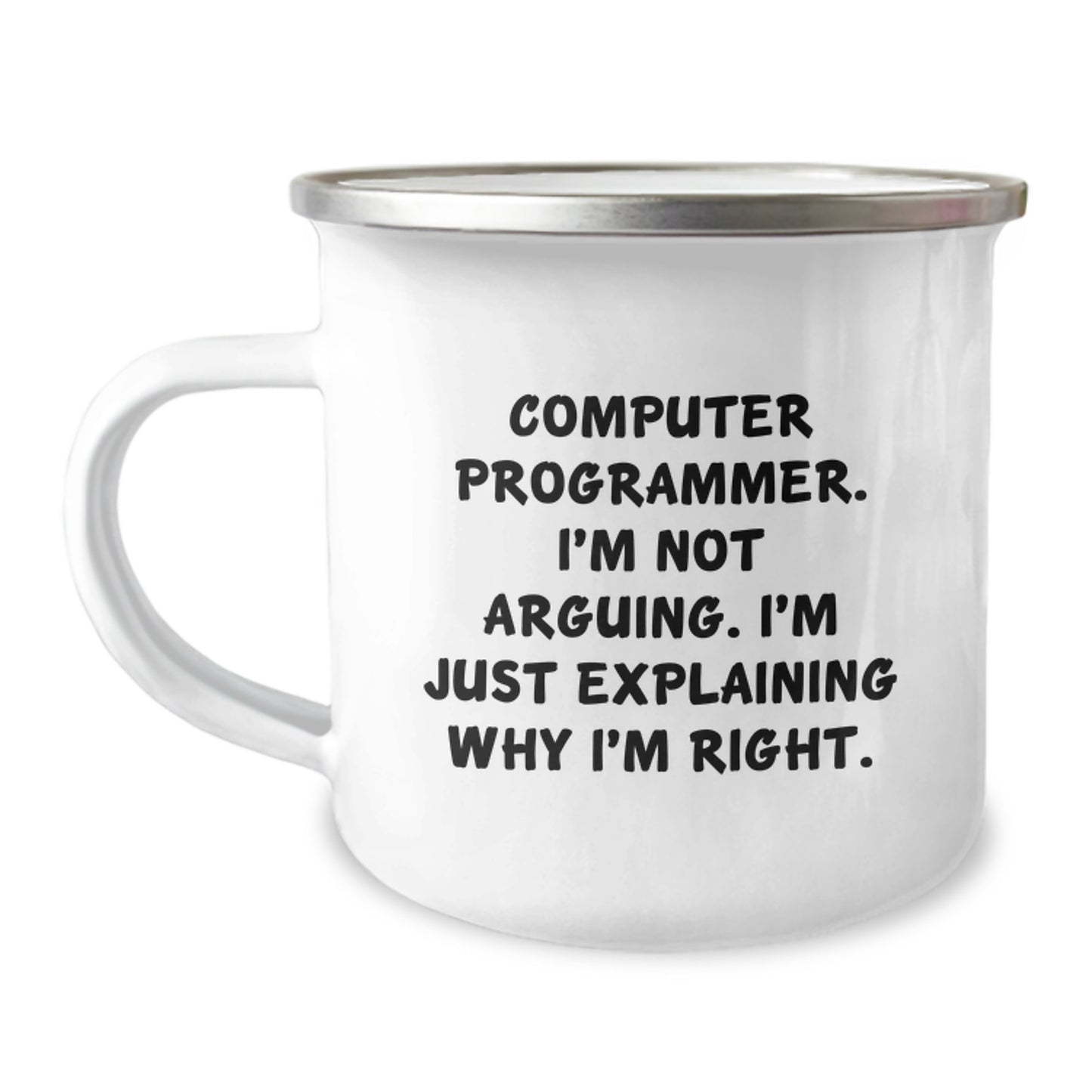 Funny Computer Programmer Gifts from Friends for Men, 'I'm Not Arguing, I'm Just Explaining Why I'm Right' Computer Programmer Birthday Unique Gifts - Image 1