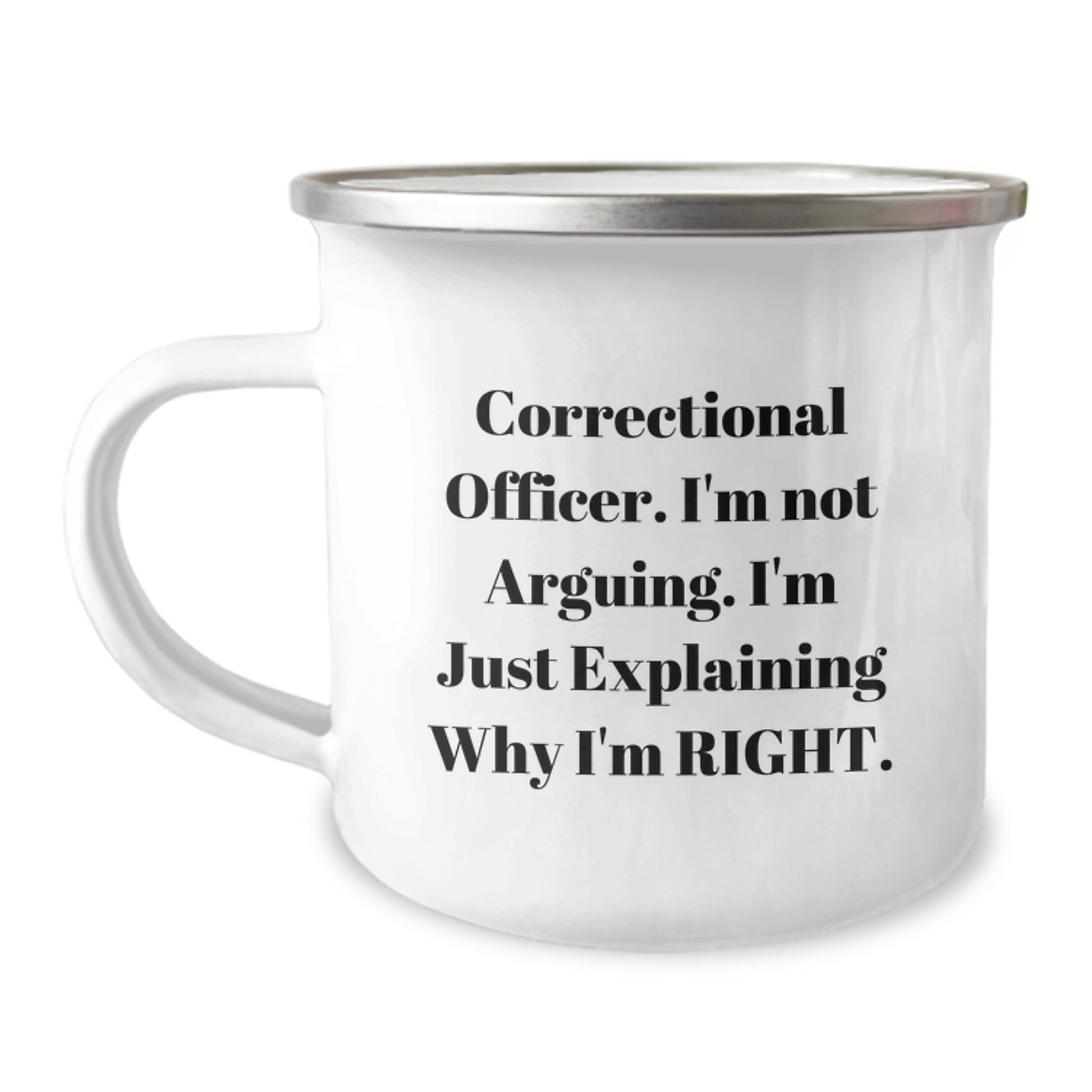 Funny Correctional Officer Gifts, Correctional Officer Humor Camping Mug, Gifts from Friends, Gifts for Correctional Officer Birthday - Image 1