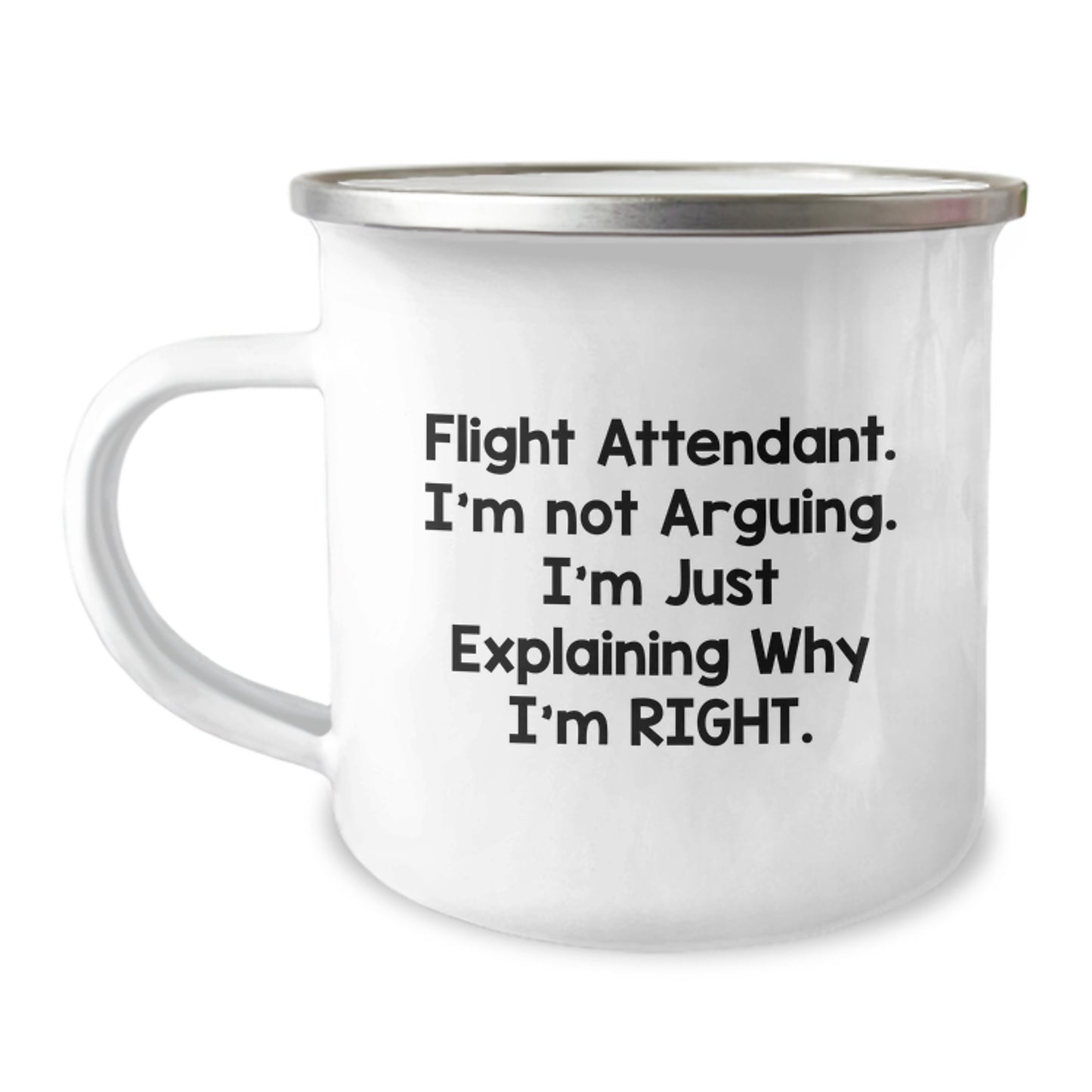 Flight Attendant Gifts for Birthday, Funny Camping Mug - 'I'm Not Arguing. I'm Just Explaining Why I'm Right.' from Friends - Image 1