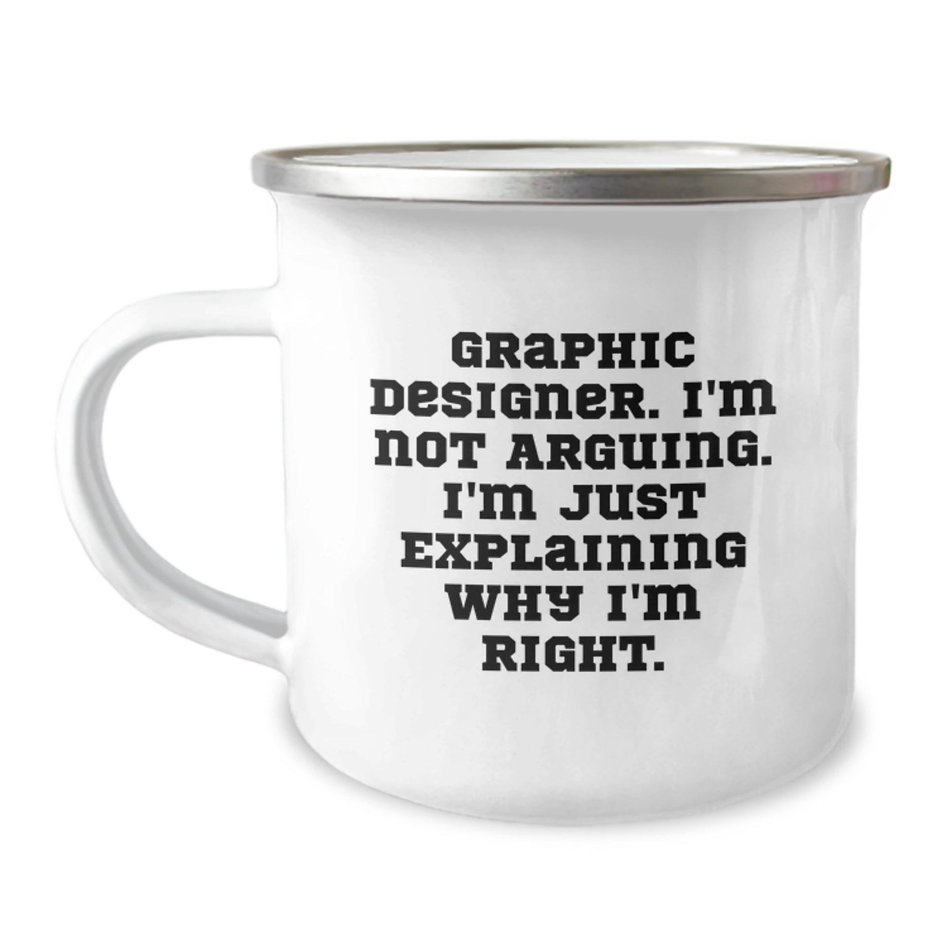 Graphic Designer Gifts from Family, Graphic Designer Christmas Unique Mugs with Funny Quote, Camping Mugs for Graphic Designers, Gifts for Graphic Designers, Graphic Designer Humor - Image 1