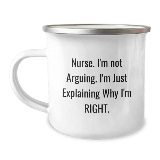 Funny Nurse Camping Mug Gifts from Friends for Nurse, Perfect Christmas Unique Gifts for Men, Women, Coworkers, Family, Nurse - Image 1
