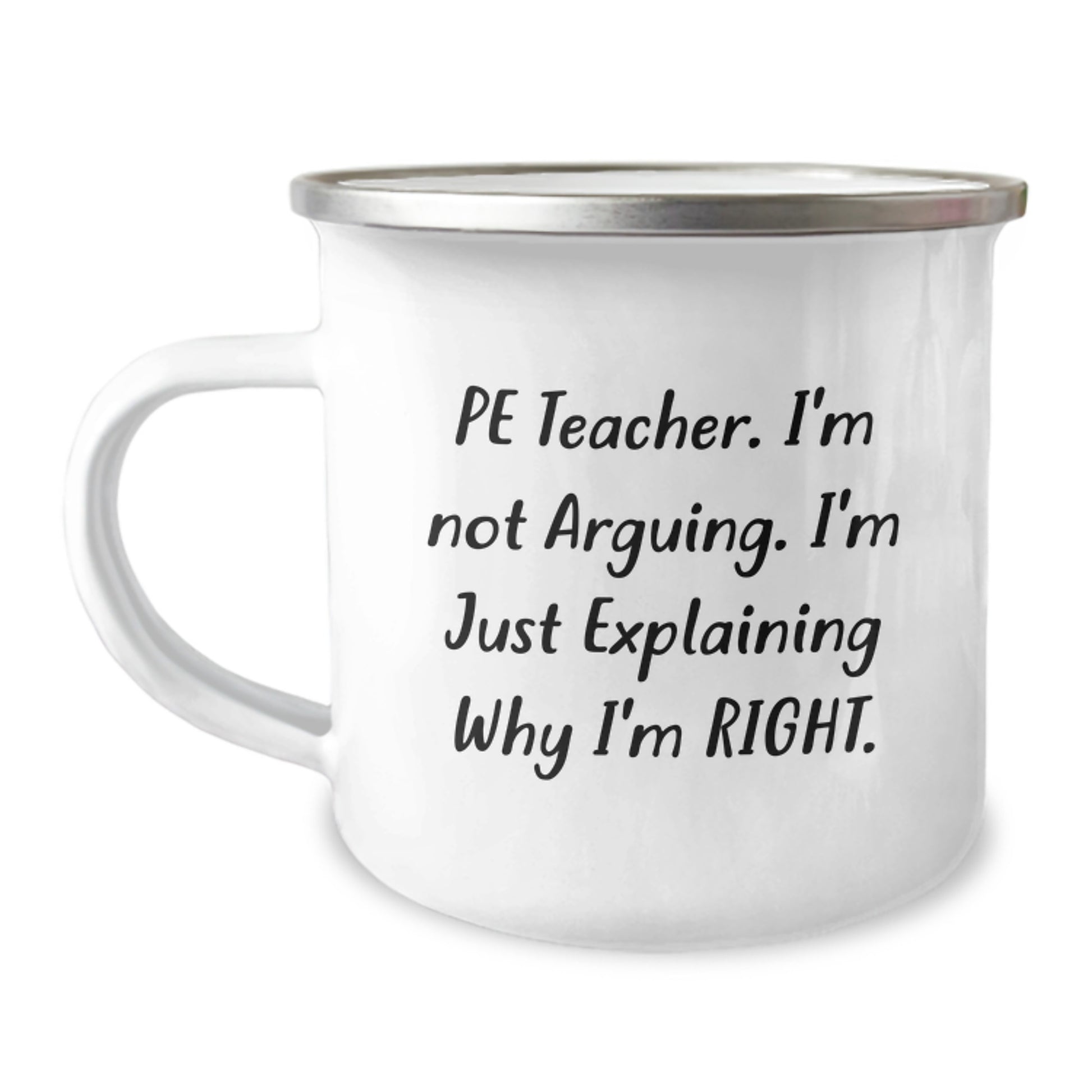 PE Teacher Gifts from Friends, Funny Camping Mugs for PE Teachers, PE Teacher Christmas Unique Gifts, PE Teacher Inspirational Quote Mug - Image 1