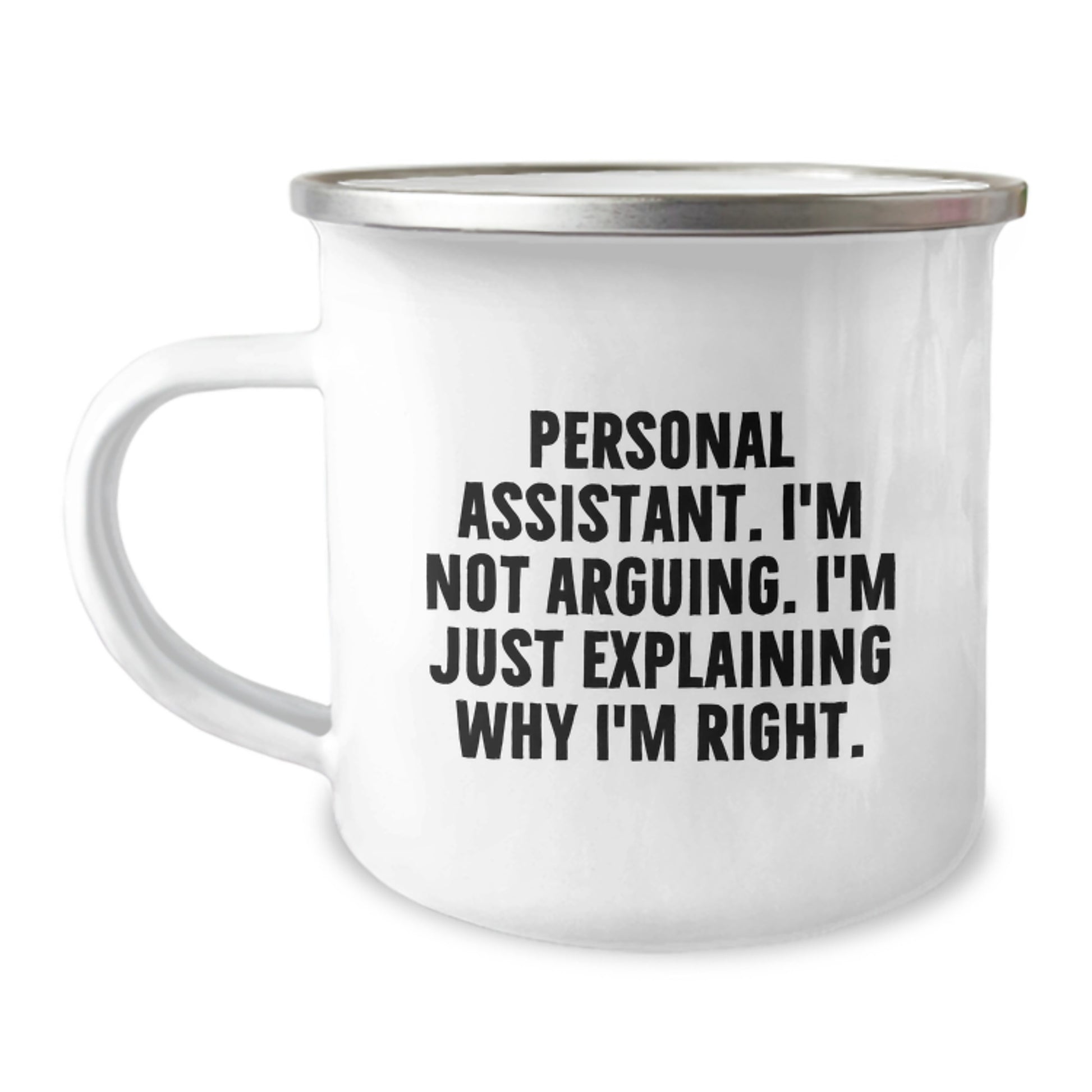 Gifts from Friends and Family for Personal Assistants, Funny Camping Mug, Perfect for Christmas Unique Gifts - Image 1