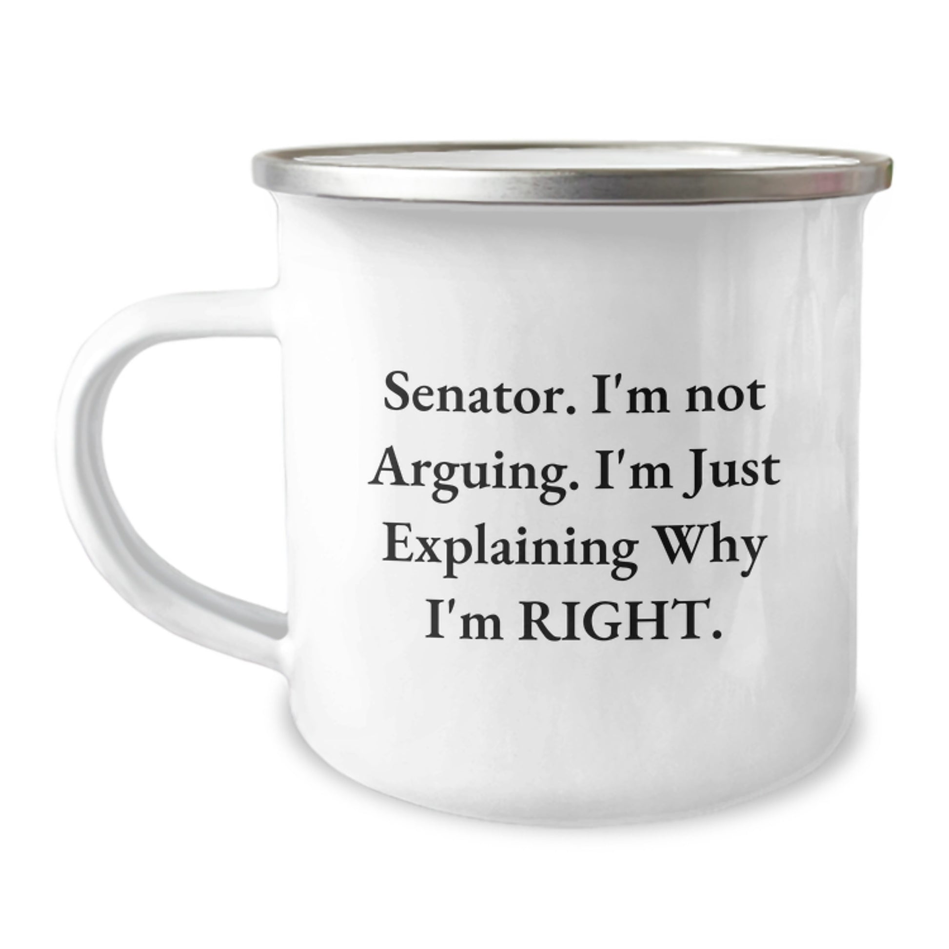 Senator Camping Mug Funny Quote Gifts for Men, Unique Senator Gift Ideas, Senator Christmas Unique Gifts from Family to Senator - Image 1