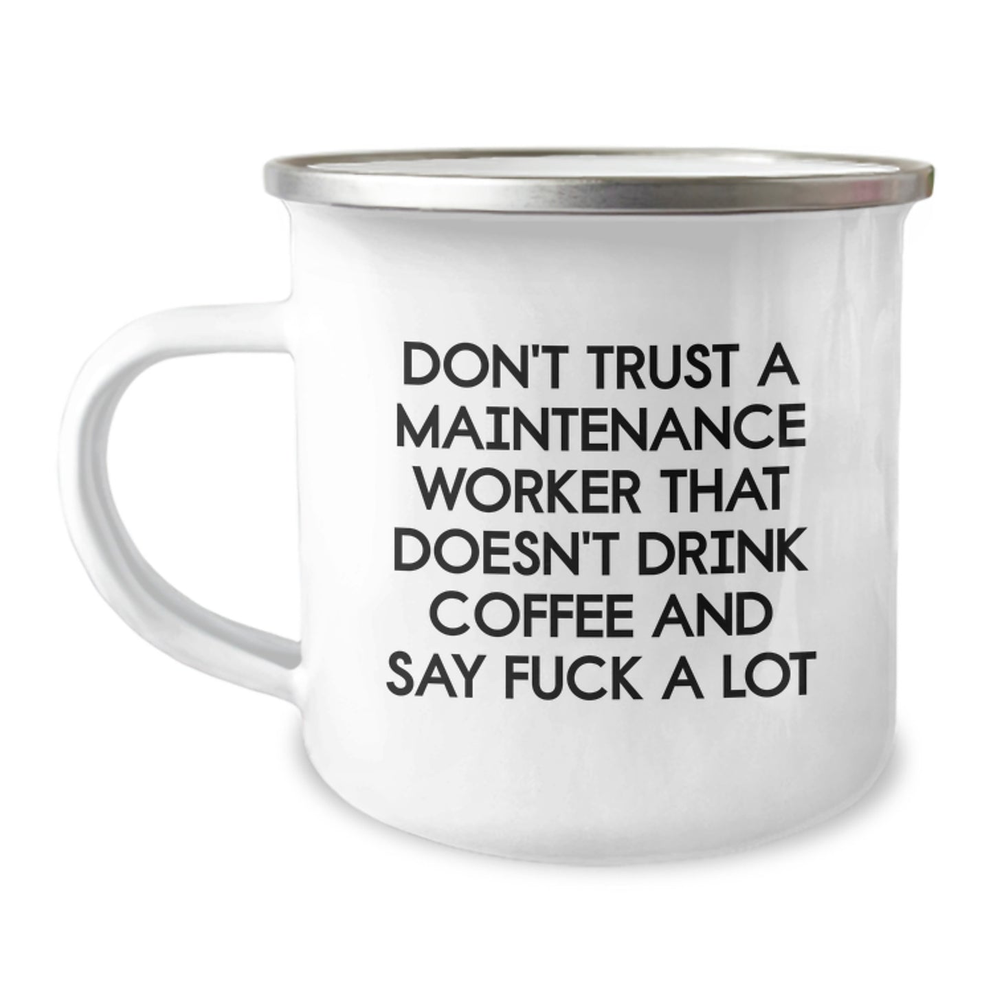 Funny Maintenance Worker Gifts from Men Christmas Unique Gifts for Maintenance Worker Men Funny Camping Mug - Image 1