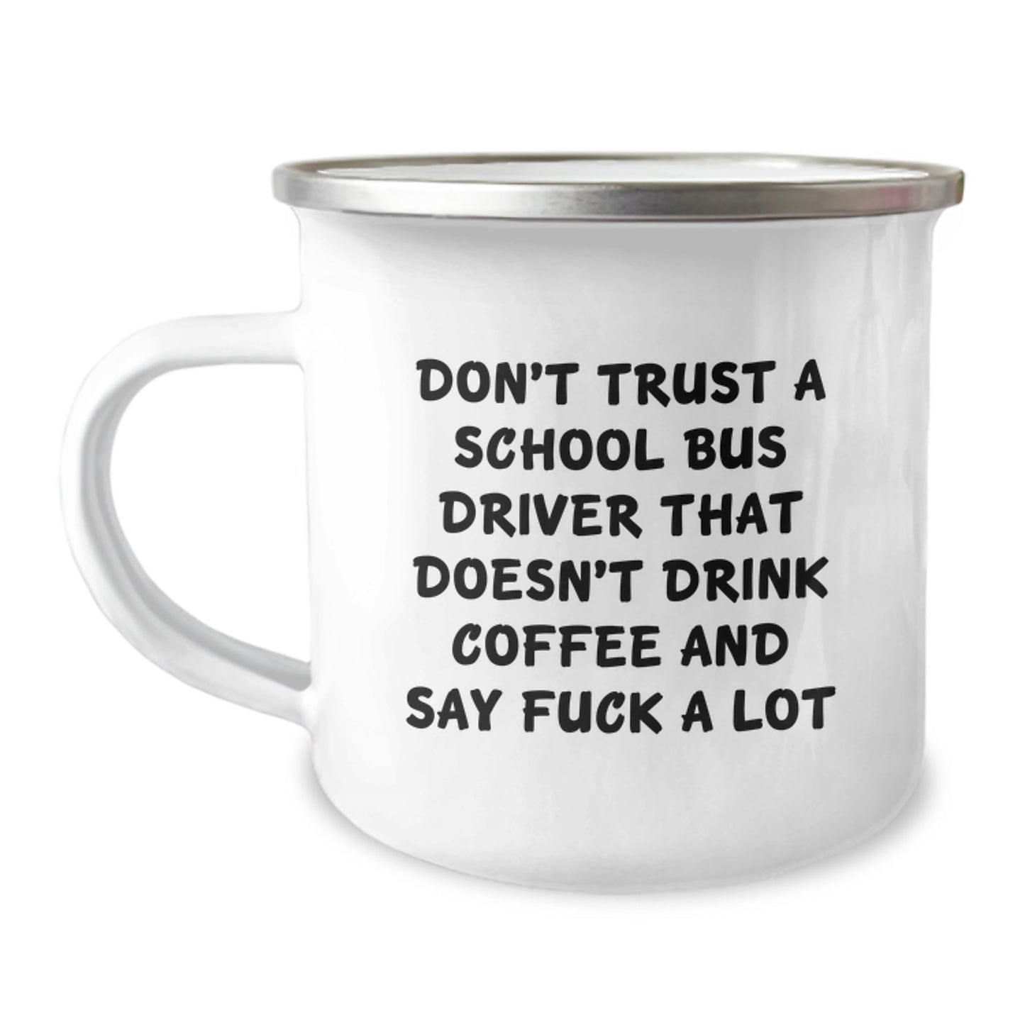 Funny School Bus Driver Gifts, Camping Mug for Coffee Lovers, Gifts from Men to School Bus Driver for Christmas - Image 1