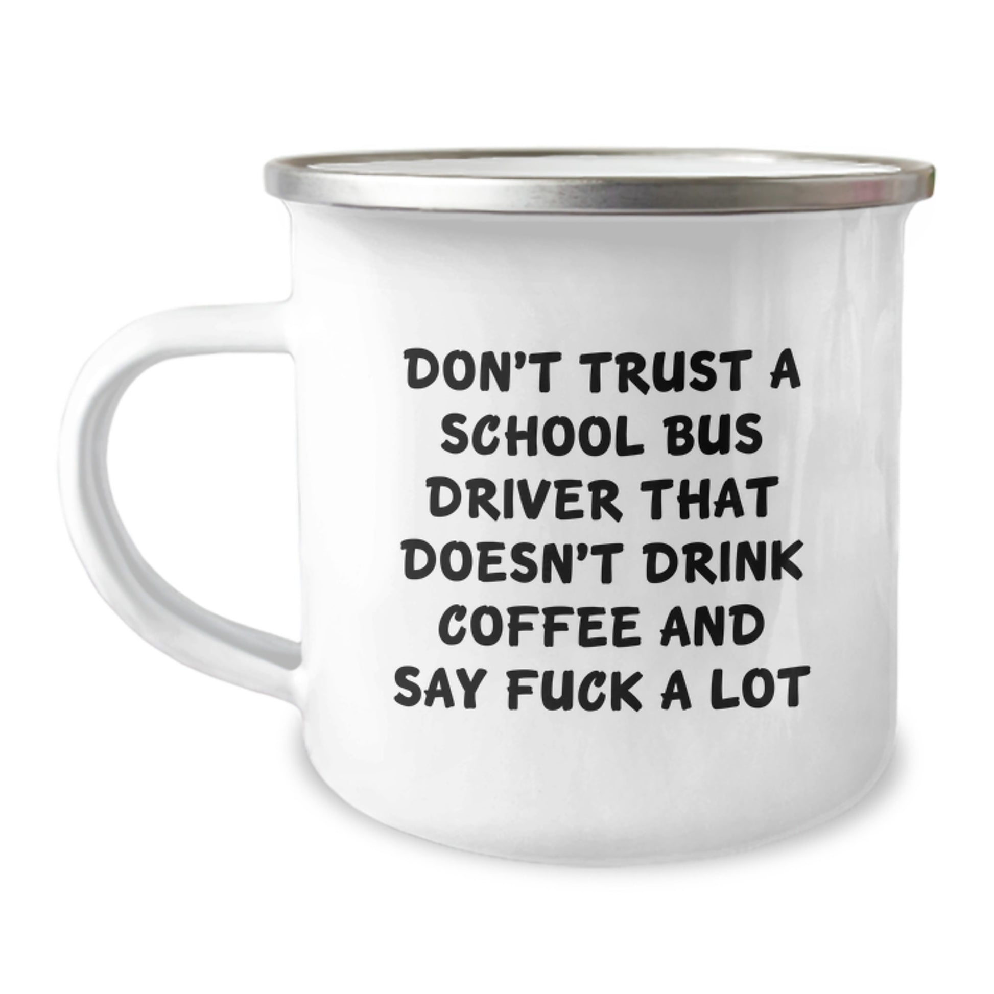 Funny School Bus Driver Gifts, Camping Mug for Coffee Lovers, Gifts from Men to School Bus Driver for Christmas - Image 1