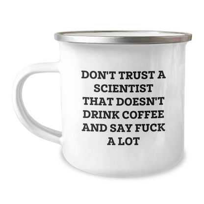 Funny Scientist Camping Mug Gifts from Friends for Men, Unique Christmas Unique Gifts, Perfect for Scientist Enthusiasts - Image 1