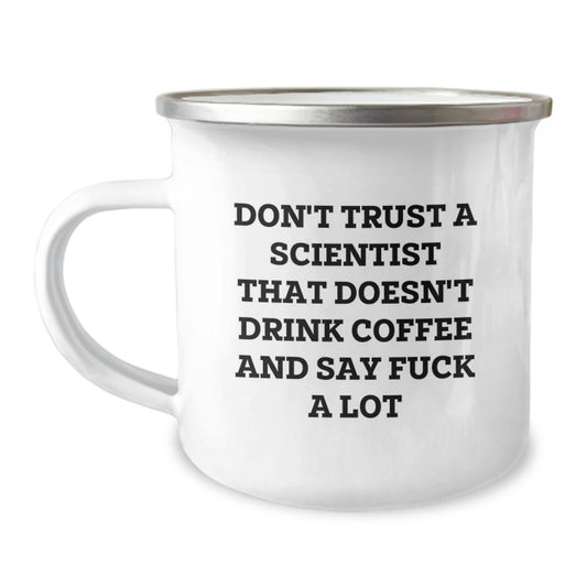 Funny Scientist Camping Mug Gifts from Friends for Men, Unique Christmas Unique Gifts, Perfect for Scientist Enthusiasts - Image 1
