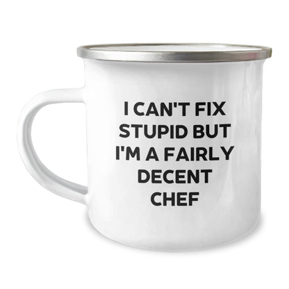 Funny Chef Gifts For Men - I'm A Fairly Decent Chef - Camping Mug Gifts from Friends for Birthday - Image 1