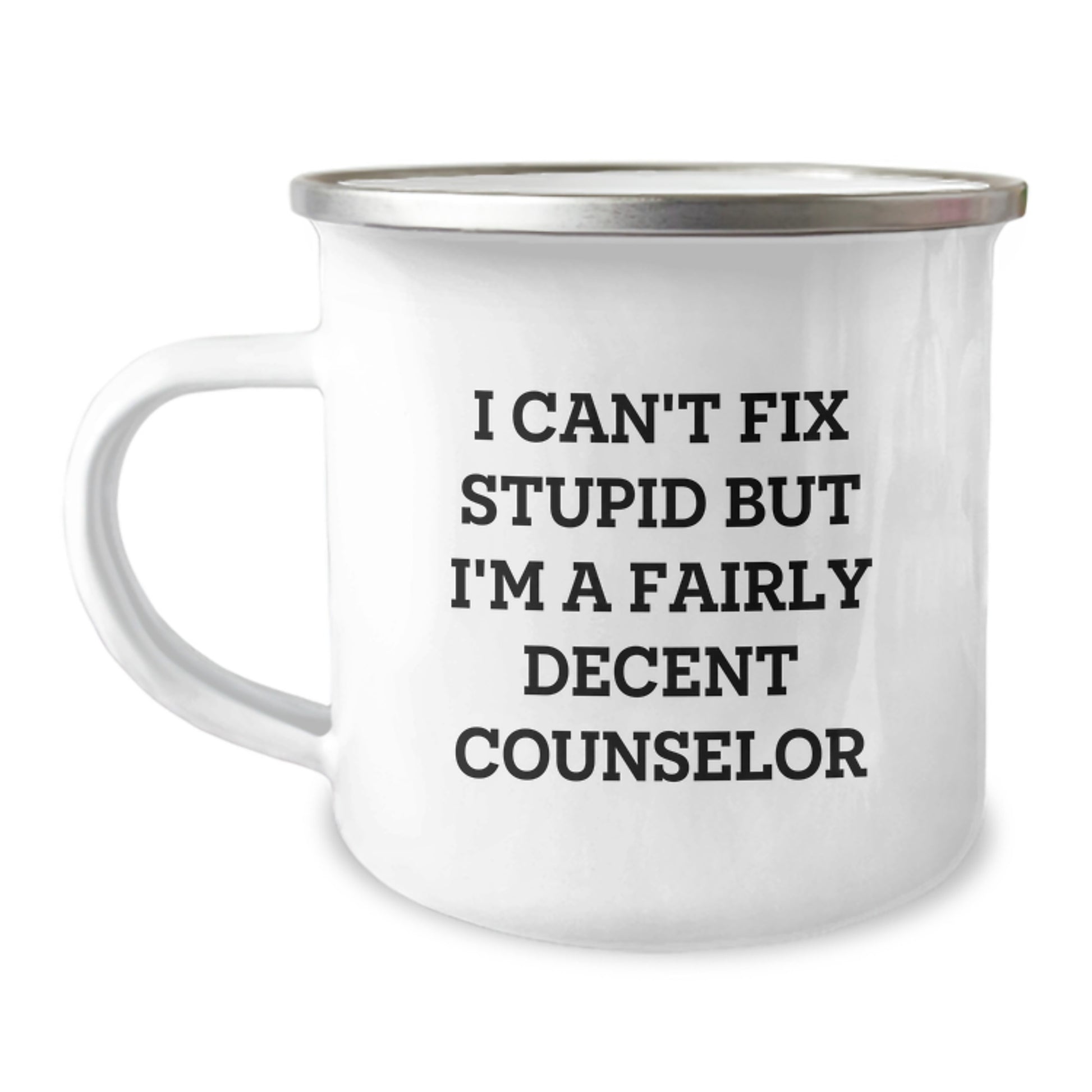 Funny Counselor Gifts from Men to Friends, Christmas Unique Mugs for Counselors with Inspirational Quote - I'm A Decent Counselor - Image 1