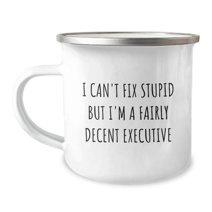 Funny Executive Camping Mug Gifts from Men to Executive Friends on Mother's Day - Image 1