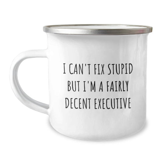 Funny Executive Camping Mug Gifts from Men to Executive Friends on Mother's Day - Image 1
