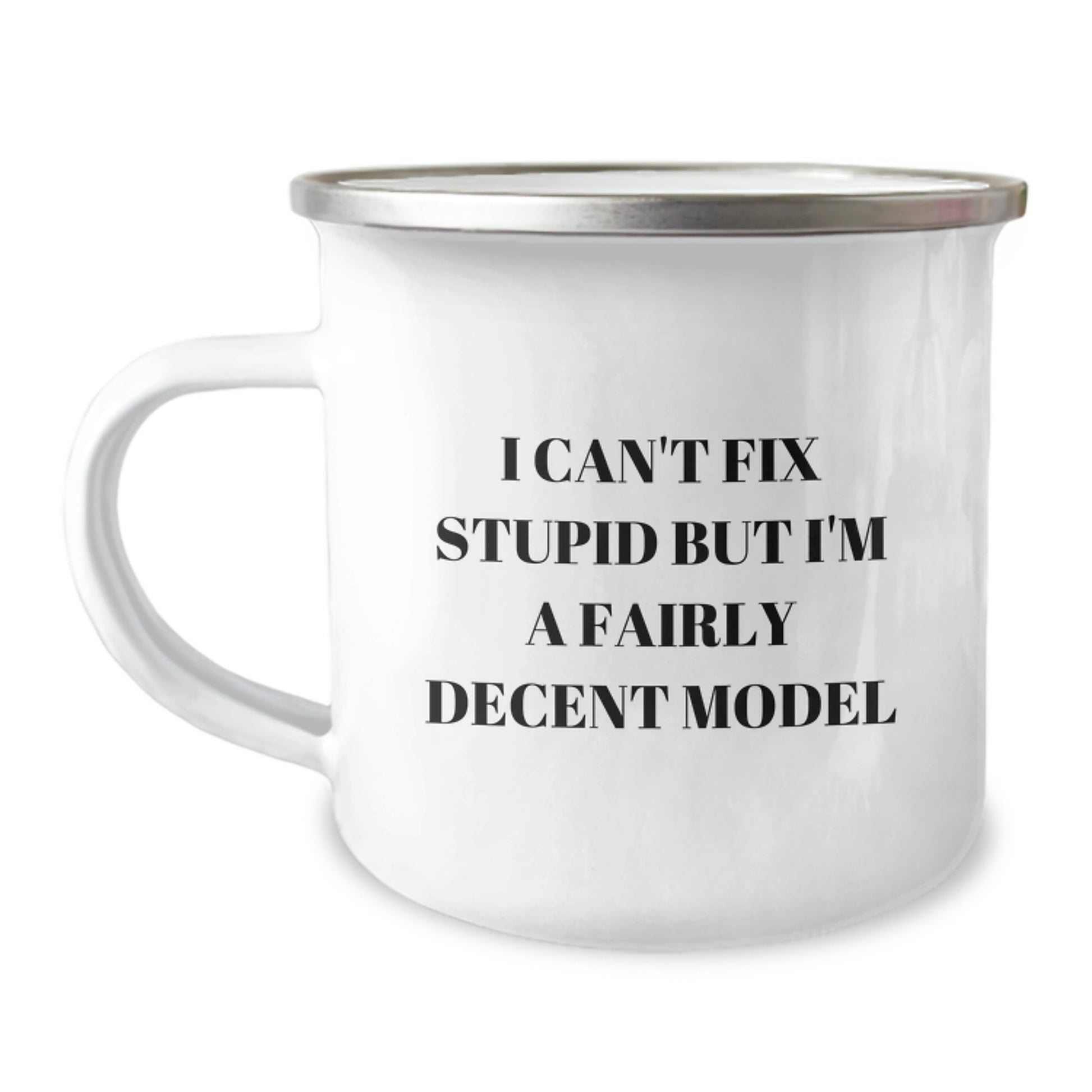 Funny Model Gifts for Men - I'm A Fairly Decent Model Valentine's Unique Camping Mug, Gifts from Friends to Model Enthusiasts - Image 1