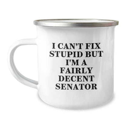 Funny Senator Gifts, Unique Camping Mug for Senator, Best Mother's Day Unique Gifts from Friends to Senator - Image 1