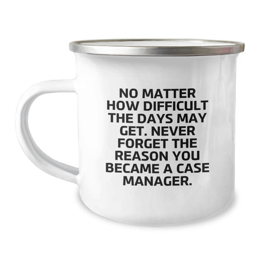 Unique Gifts for Case Manager, Funny Camping Mug, Birthday Unique Gifts from Friends to Case Manager - Image 1