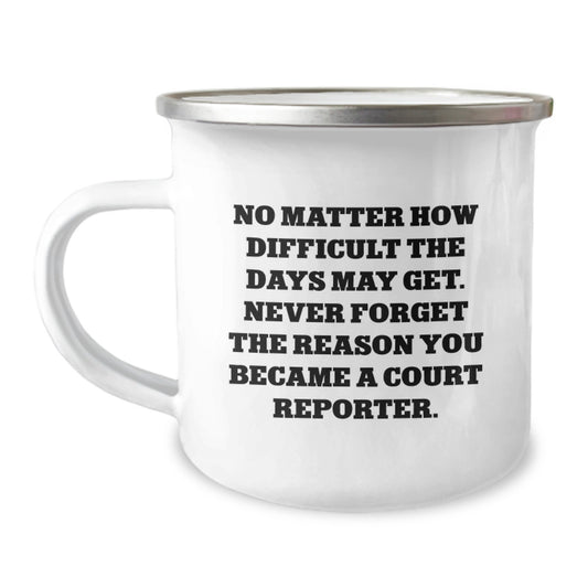 Court Reporter Gifts - Funny Inspirational Mug for Men, Women, Friends - Gifts from Coworkers, Family, Valentine's Unique - Image 1