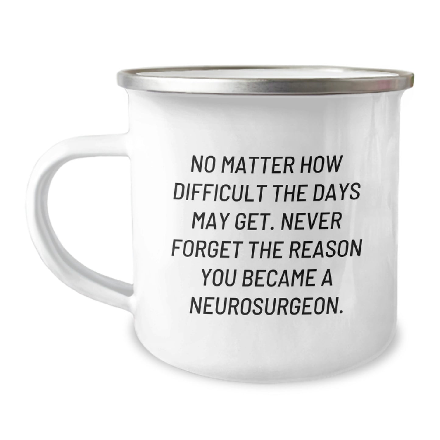 Funny Neurosurgeon Gifts for Men, Unique Camping Mug for Christmas Unique Gifts from Friends, Family, or Coworkers with Inspirational Quote - Never Forget The Reason You Became A Neurosurgeon. - Image 1