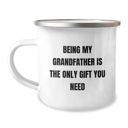 Grandfather Gifts from Men to Grandfather, Being My Grandfather Is The Only Gift You Need, Valentine's Unique Gifts for Grandfather - Image 1