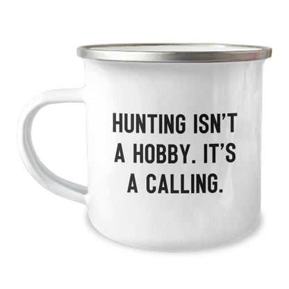 Funny Hunting Gifts for Mom - Gifts from Family - Inspirational Camping Mug, 12 oz Stainless Steel with Enamel Finish, Permanent Printing - Unique Mother's Day Unique Gifts - Image 1