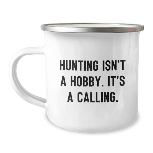 Funny Hunting Gifts for Mom - Gifts from Family - Inspirational Camping Mug, 12 oz Stainless Steel with Enamel Finish, Permanent Printing - Unique Mother's Day Unique Gifts - Image 1