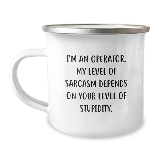 Funny Operator Camping Mug Gifts for Men Valentine's Unique - Image 1