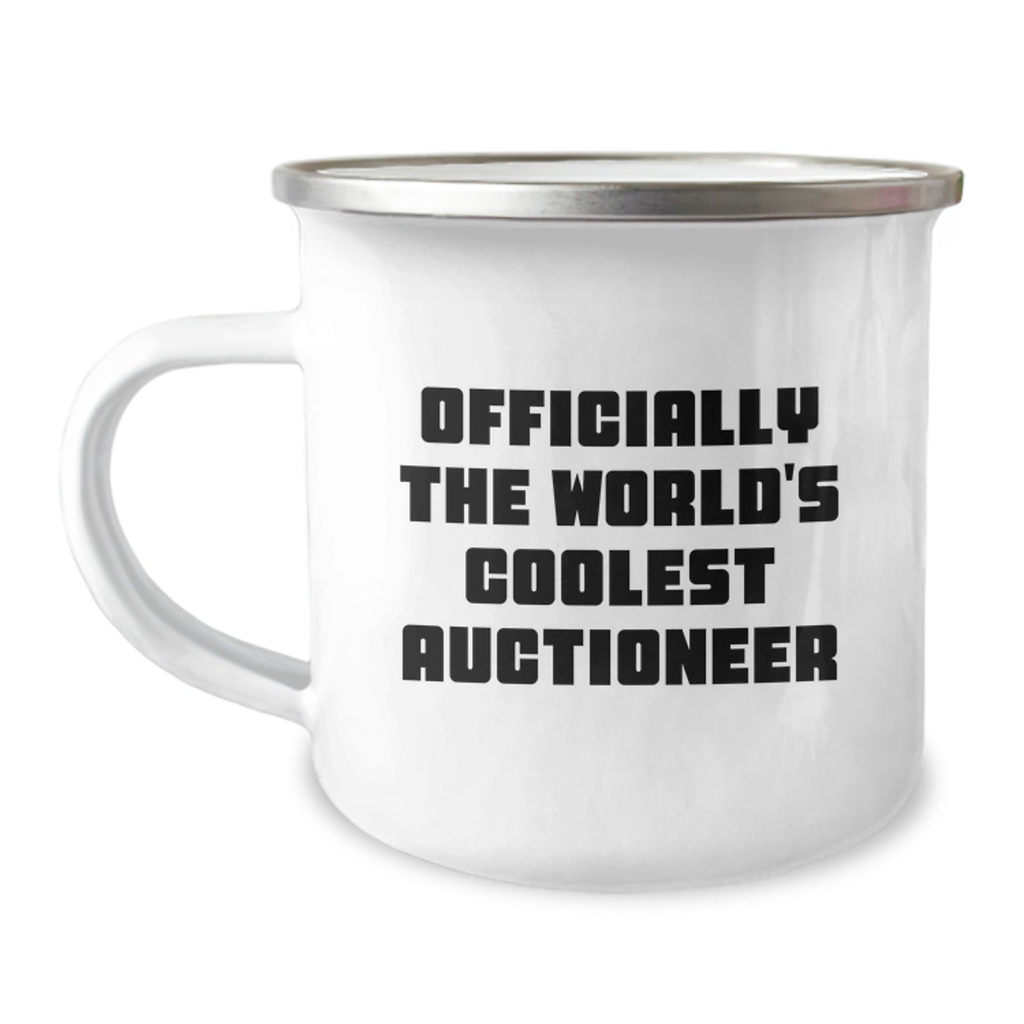 Gifts from Friends and Family - Officially The World's Coolest Auctioneer Funny Camping Mug for Auctioneers, Valentine's Unique Gifts - Image 1